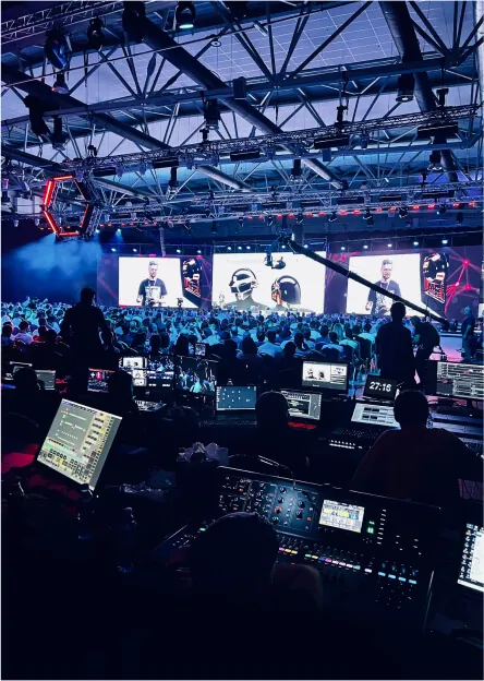 DJ booth at the Dubai stage