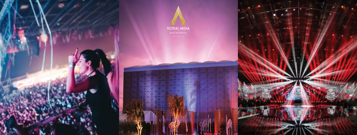 Festival Arena stage and seating